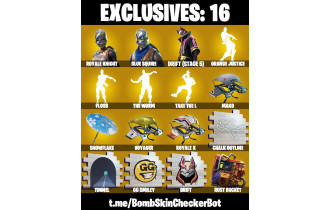 UNIQUE - Royale Knight, Floss [22 Skins, 300 Vbucks, 16 Axes, 27 Emotes, 94 Gliders and MORE!]