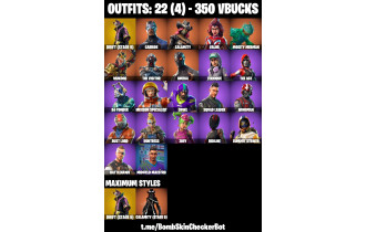 UNIQUE - Omega, Take The L [22 Skins, 350 Vbucks, 11 Axes, 15 Emotes, 16 Gliders and MORE!]