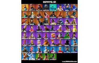 UNIQUE - Cole, Fishstick (World Cup) [61 Skins,  43 Axes, 62 Emotes, 43 Gliders and MORE!]