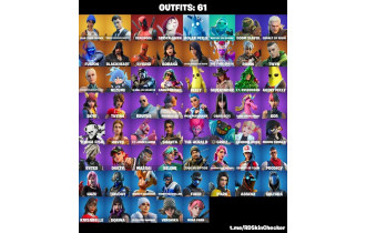 UNIQUE - Midas (Golden Agent), Blue Team Leader [61 Skins, 65 Axes, 73 Emotes, 67 Gliders and MORE!]