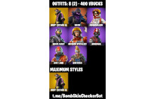 UNIQUE - Moonwalker, Take The L [7 Skins, 400 Vbucks, 5 Axes, 6 Emotes, 6 Gliders and MORE!]