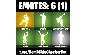 UNIQUE - Moonwalker, Take The L [7 Skins, 400 Vbucks, 5 Axes, 6 Emotes, 6 Gliders and MORE!]