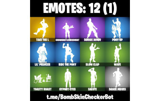 UNIQUE - Moonwalker, Take The L [9 Skins, 10 Axes, 12 Emotes, 17 Gliders and MORE!]