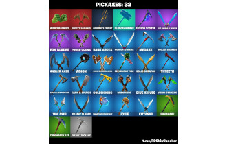 UNIQUE - Manic, Dynamo [38 Skins, 32 Axes, 38 Emotes, 36 Gliders and MORE!]