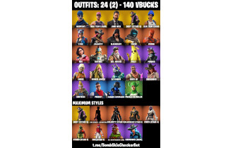 UNIQUE - OG STW, Jogn  Wick [24 Skins, 140 Vbucks, 38 Axes, 50 Emotes, 41 Gliders and MORE!]