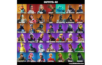 UNIQUE - Fishstick (World Cup), Sparkle Supreme  [42 Skins, 38 Axes, 43 Emotes, 44 Gliders and MORE!]