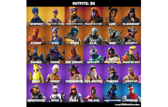 UNIQUE - OG STW, Luxe [30 Skins, 17 Axes, 30 Emotes, 23 Gliders and MORE!]