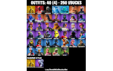 UNIQUE -  Midas (Golden), Sparkle Supreme [40 Skins, 250 Vbucks, 52 Axes, 63 Emotes, 57 Gliders and MORE!]