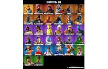 UNIQUE - Fishstick (World Cup), Luxe [32 Skins, 18 Axes, 28 Emotes, 23 Gliders and MORE!]