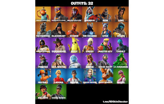 UNIQUE - Fishstick (World Cup), Luxe [32 Skins, 18 Axes, 28 Emotes, 23 Gliders and MORE!]