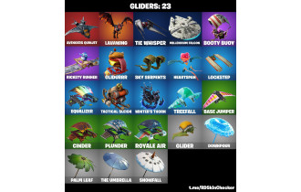 UNIQUE - Fishstick (World Cup), Luxe [32 Skins, 18 Axes, 28 Emotes, 23 Gliders and MORE!]