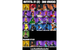 UNIQUE - Midas (Fully Golden), Jules [21 Skins, 300 Vbucks, 23 Axes, 32 Emotes, 29 Gliders and MORE!]