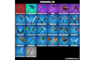 UNIQUE - Sparkle Supreme, Ember [25 Skins, 26 Axes, 39 Emotes, 32 Gliders and MORE!]