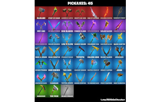 UNIQUE - Jules,  [34 Skins, 45 Axes, 36 Emotes 48 Gliders and MORE!]