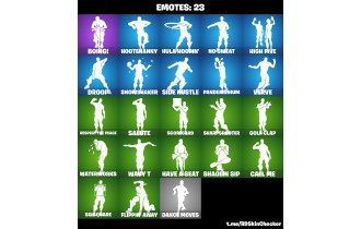 UNIQUE - Blue Team Leader , Blue Striker  [24 Skins, 19 Axes, 23 Emotes, 22 Gliders and MORE!]