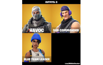 UNIQUE - Havoc, Sub Commander [3 Skins, 2 Axes, 2 Emotes,5 Gliders and MORE!]