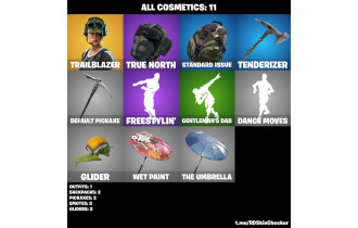 UNIQUE - Trailblazer, Freestylin [1 Skin, 2 Axes, 3 Emotes, 3 Gliders and MORE!]