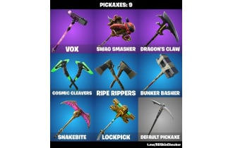 UNIQUE - Laguna, Peely [15 Skins, 9 Axes, 17 Emotes, 17 Gliders and MORE!]