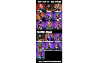 UNIQUE - Jules, Thor [9 Skins, 300 Vbucks, 14 Axes, 13 Emotes, 17 Gliders and MORE!]