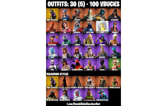 UNIQUE - Fresh, Lynx  [30 Skins, 100 Vbucks, 20 Axes, 40 Emotes, 23 Gliders and MORE!]