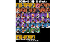 UNIQUE - The Reaper , Elite Agent  [40 Skins, 50 Vbucks, 14 Axes, 16 Emotes, 195 Gliders and MORE!]