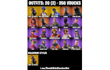 UNIQUE - Drift (Stage 5), Take The L [20 Skins, 250 Vbucks, 12 Axes, 25 Emotes, 20 Gliders and MORE!]