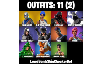 UNIQUE - Blue Squire,  Blue Team Leader  [11 Skins, 11 Axes, 14 Emotes, 10 Gliders and MORE!]