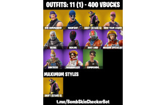 UNIQUE - OG STW,  Take The L  [11 Skins, 400 Vbucks, 10 Axes, 11 Emotes, 13 Gliders and MORE!]