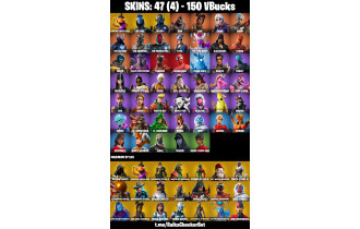 UNIQUE -  Fishstick (World Cup) ,  Sultura  [47 Skins, 150 Vbucks, 41 Axes, 48 Emotes 41 Gliders and MORE!]