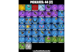 UNIQUE - Fishstick (World Cup), Reaper Axe [43 Skins, 200 Vbucks, 44 Axes, 72 Emotes, 49 Gliders and MORE!]