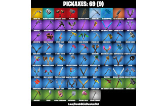 UNIQUE - Midas (Fully Golden), Candy Axe  [67 Skins, 100 Vbucks, 69 Axes, 68 Emotes, 56 Gliders and MORE!]