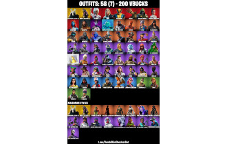 UNIQUE - Rogue Agent , Ragnarok (Stage 6)  [58 Skins, 200 Vbucks, 60 Axes, 60 Emotes, 54 Gliders and MORE!]