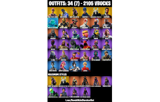 UNIQUE - OG STW ,  John Wick  [34 Skins, 2105 Vbucks, 25 Axes, 44 Emotes, 29 Gliders and MORE!]