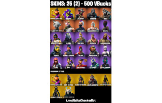 UNIQUE - Fishstick (World Cup) , End Zone  [25 Skins, 500 Vbucks, 16 Axes, 17 Emotes, 27 Gliders and MORE!]