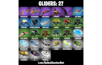 UNIQUE - Fishstick (World Cup) , End Zone  [25 Skins, 500 Vbucks, 16 Axes, 17 Emotes, 27 Gliders and MORE!]