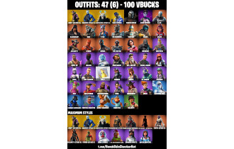 UNIQUE - Ragnarok (Stage 6) ,  Carbide (Stage 5)  [47 Skins, 100 Vbucks, 36 Axes, 48 Emotes, 41 Gliders and MORE!]