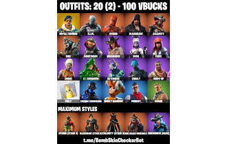 UNIQUE - Royale Bomber, Calamity [20 Skins, 100 Vbucks, 20 Axes, 37 Emotes, 28 Gliders and MORE!]