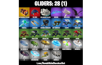 UNIQUE - Royale Bomber, Calamity [20 Skins, 100 Vbucks, 20 Axes, 37 Emotes, 28 Gliders and MORE!]