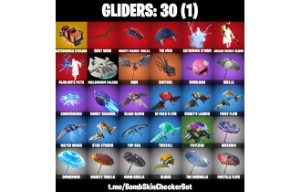 UNIQUE - Glow, Tony Stark  [27 Skins, 1170 Vbucks, 29 Axes, 35 Emotes, 30 Gliders and MORE!]