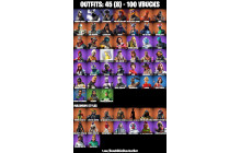 UNIQUE - Skull Trooper , Crowbar [45 Skins, 100 Vbucks, 29 Axes, 51 Emotes, 29 Gliders and MORE!]