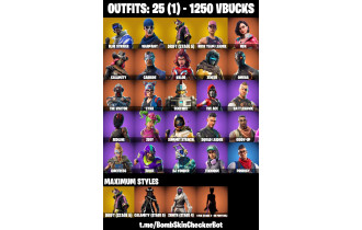 UNIQUE - OG STW , Omega [25 Skins, 1250 Vbucks, 17 Axes, 21 Emotes, 23 Gliders and MORE!]