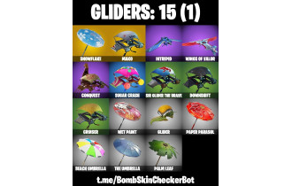 UNIQUE - OG Mako Glider , Carbide (Stage 5)  [13 Skins, 1150 Vbucks, 9 Axes, 20 Emotes, 15 Gliders and MORE!]