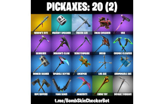 UNIQUE - Powder , Mako Glider [24 Skins, 250 Vbucks, 20 Axes, 38 Emotes, 29 Gliders and MORE!]