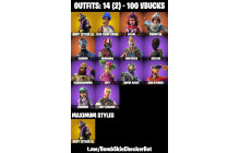 UNIQUE - Rogue Agent , Mako Glider  [14 Skins, 100 Vbucks, 9 Axes, 15 Emotes, 17 Gliders and MORE!]