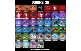 UNIQUE - Cloud Striker , Fade  [40 Skins, 600 Vbucks, 43 Axes, 43 Emotes, 39 Gliders and MORE!]