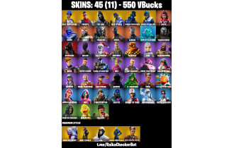 UNIQUE - Blue Team Leader, Prodigy [45 Skins, 550 Vbucks, 36 Axes, 56 Emotes, 55 Gliders and MORE!]