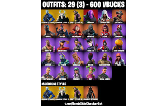 UNIQUE - Omega , Ragnarok (Stage 6)  [29 Skins, 600 Vbucks, 21 Axes, 26 Emotes, 24 Gliders and MORE!]