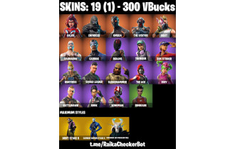 UNIQUE - Valor , Enforcer  [19 Skins, 300 Vbucks, 11 Axes, 20 Emotes, 11 Gliders and MORE!]