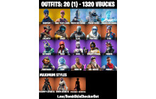 UNIQUE - OG STW, DJ Yonder [20 Skins, 1320 Vbucks, 12 Axes, 23 Emotes, 19 Gliders and MORE!]