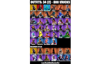 UNIQUE - Calamity, DJ Yonder [34 Skins, 800 Vbucks, 28 Axes, 29 Emotes, 35 Gliders and MORE!]